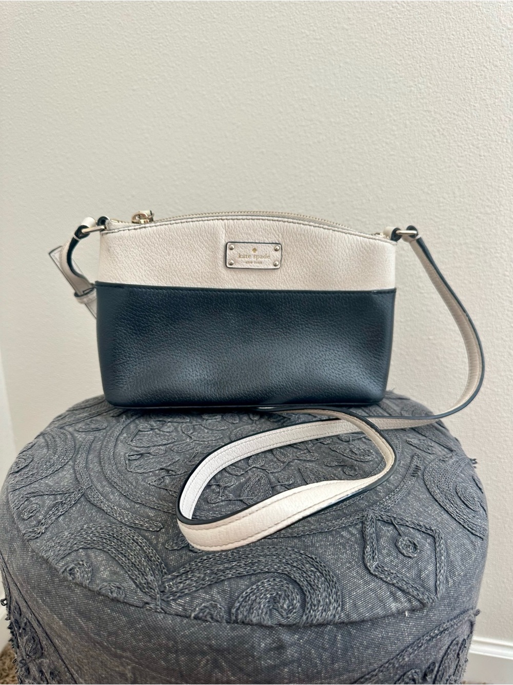 kate spade Two-Tone Black & Cream Crossbody Bag